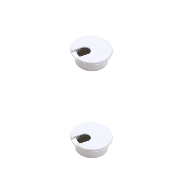Monstrate Desk Outlet Port Grommet Home Projector Nylon 35mm Holder Cover Furniture Table Organizer Wires Hole Line Cables Diameter Blanco 35 mm 2piezas