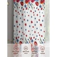 thumbnail image 3 of Red Blue Spring Floral Sheer Curtains 72 Inch Length 2 Panels Set, Semi Transparent Voile Rod Pocket Curtains for Living Dining Room Bedroom Drapes Independence Day Navy Blue Stars, 3 of 6