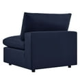 thumbnail image 6 of Modular Lounge Sofa Middle Chair, Blue Navy, Fabric, Modern Contemporary, Outdoor Patio Balcony Cafe Bistro Garden Furniture Hotel Hospitality, 6 of 7