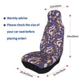 thumbnail image 4 of Pofeuu Snake And Floral Print Automotive Car Seat Covers Flat Cloth Full Set Seat Covers,Car Seat Covers front seats for Cars Trucks and SUVs(Two packs), 4 of 7