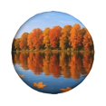thumbnail image 2 of Multi-Size Car Tire Dust Cover Sunscreen, Corrosion, Dust And Water Keep Spare Tires Clean Autumn Lake 16 Inch, 2 of 8