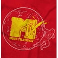 thumbnail image 2 of Retro MTV Logo Moon Man Graffiti Romper Boys or Girls Infant Baby Brisco Brands NB, 2 of 6
