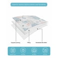 thumbnail image 4 of Twin XL Quilt Bedding Set, Blue Gray Coastal Reversible Summer Quilt 3 Pieces, Summer Beach Ocean Coral Conch Shell Lightweight Bedspreads Coverlets with 2 Pillow Shams for All Seasons, 4 of 5