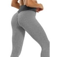 thumbnail image 4 of KingShop Women Booty Yoga Pants High Waisted Ruched Butt Lift Textured Tummy Control Scrunch Leggings, 4 of 5