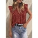 thumbnail image 5 of Top PRETTYGARDEN Mujer Verano con Volantes, Manga Corta con Volante y Escote en V, 5 of 6