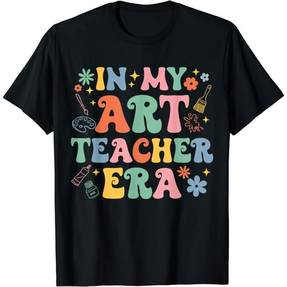 Groovy In My Art Teacher Era Art Teacher Back To School T-Shirt