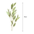 thumbnail image 3 of Artificial Plant Realistic Looking No Watering Non-Withered Plastic 5 Forks Simulation Green Eucalyptus Leaves with Fake Beans Home Decor-Coffee, 3 of 6