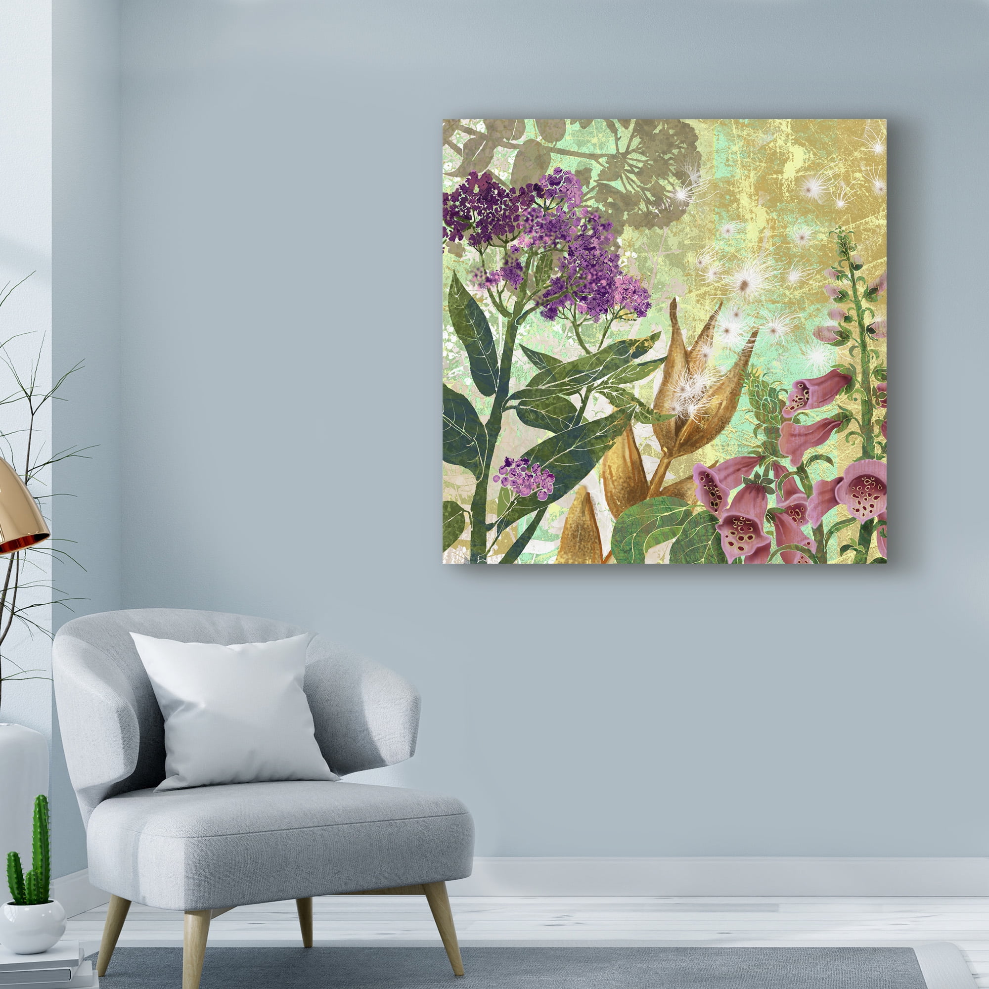 Trademark Fine Art 'Foxglove Meadow II' Canvas Art by Roberta Collier-Morales