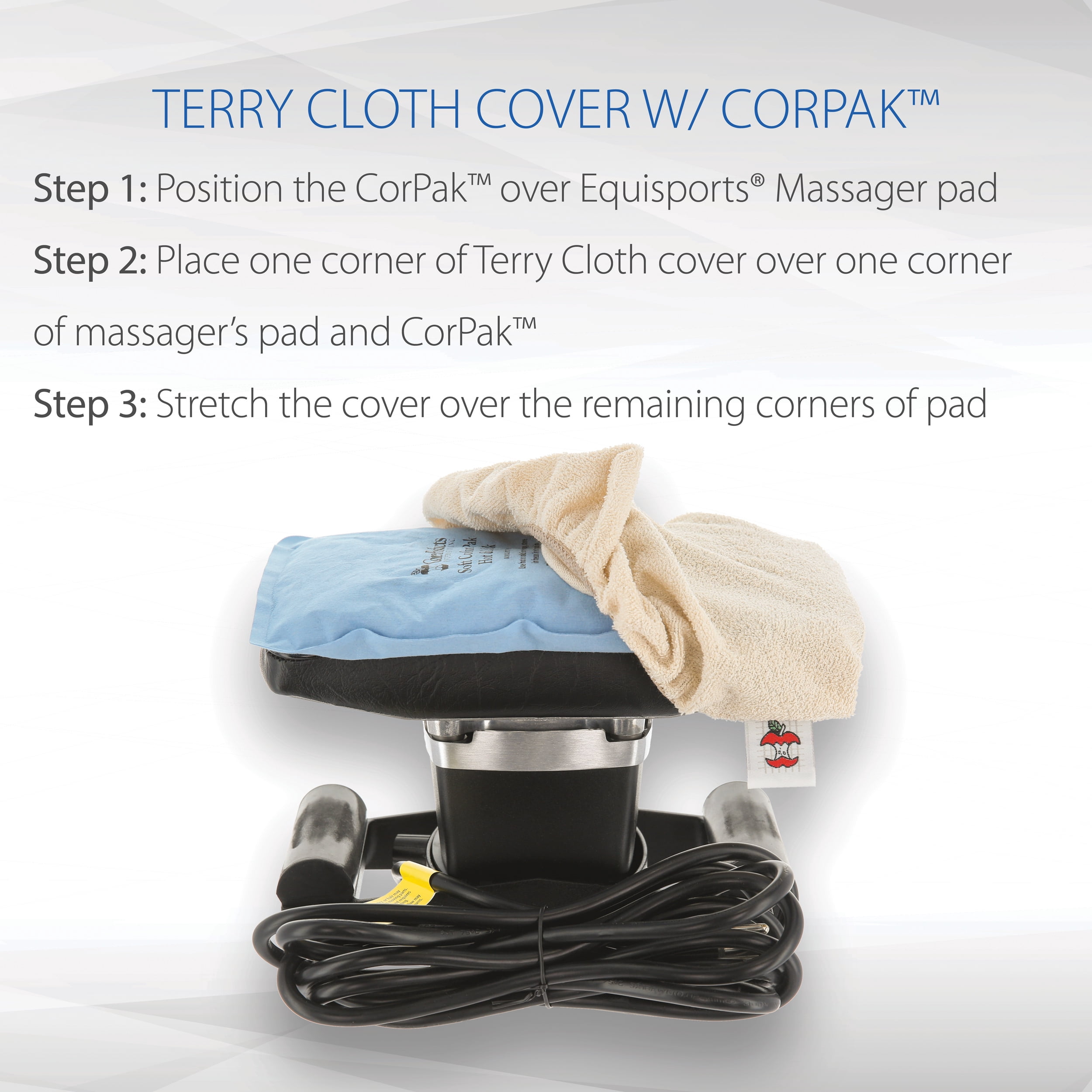 Equisports Massager Accessory - Hot/Cold Therapy Pack with Terry Cover