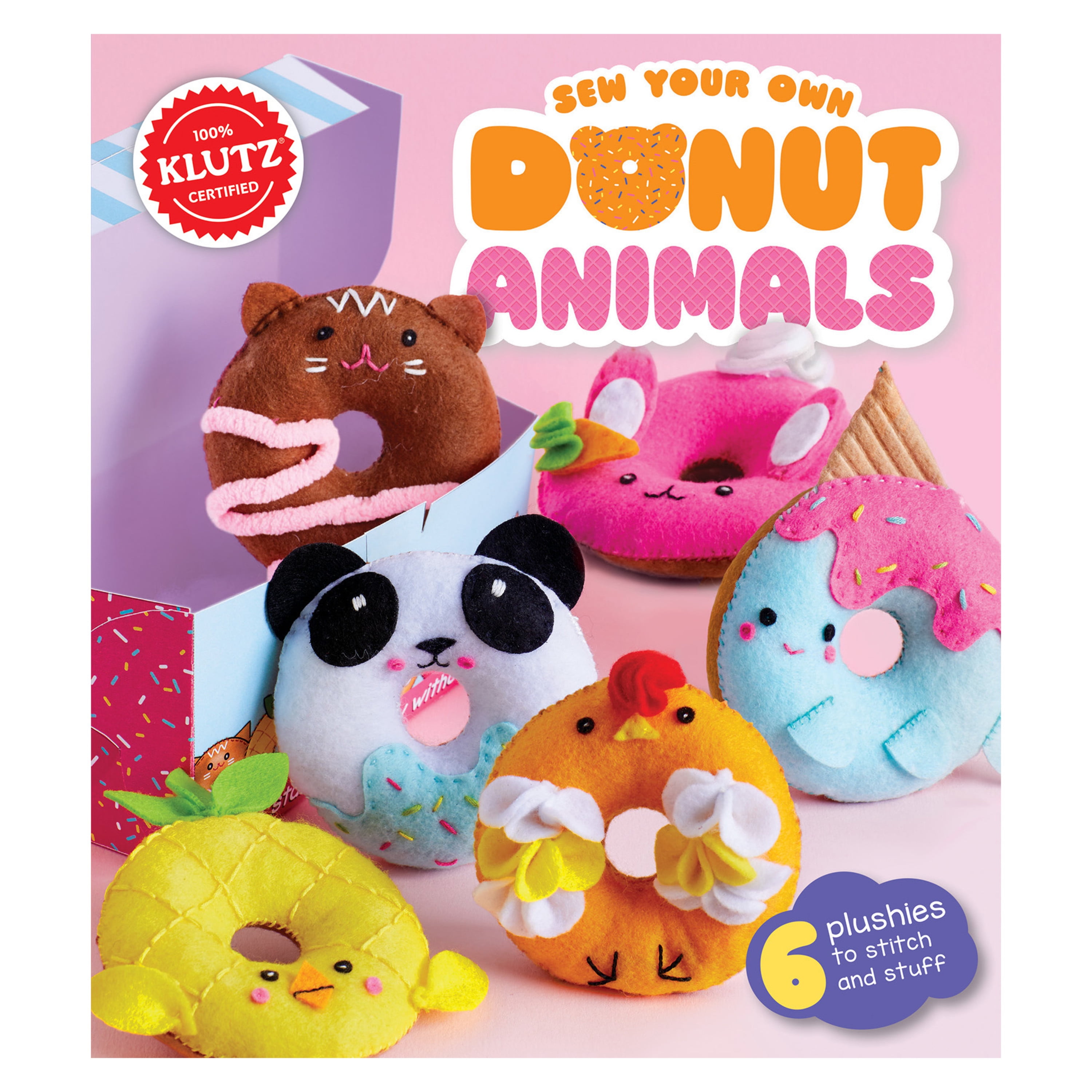 Klutz Make Your Own Fuzzimals Craft Kit - Build 3 Fuzzy Safari Animals With Pre-Cut Stems