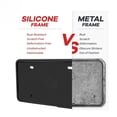 thumbnail image 2 of Junqi 2Pcs Black Silicone License Plate Frames, 31cm*16cm*4cm, 2 of 6