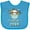 Turquoise, variant on Inktastic Teacup Raccoon I Love My Gram Boys or Girls Baby Bib