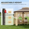 thumbnail image 5 of 13 x 13 Ft Pop Up Hexagonal Gazebo, Outdoor Canopy Shelter, Pop up Gazebos Tent with Netting and Strong Steel Frame for Patio Lawn Backyard and Deck, 5 of 7
