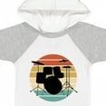 thumbnail image 4 of Inktastic Drum Set Retro Drummer Sunset Boys or Girls Baby Bodysuit, 4 of 5