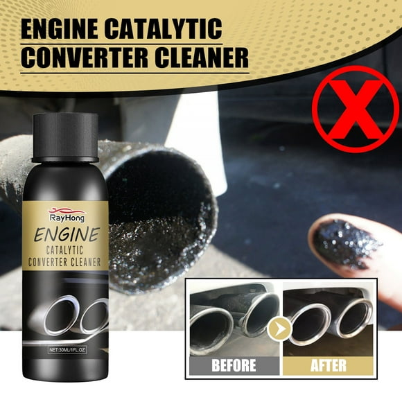 HaoXun Nettoyant pour Convertisseur Catalytique de Moteur 30 ml – Améliore l'Économie de Carburant, Élimine les Odeurs, Nettoie le Capteur d'Oxygène et les Injecteurs de Carburant – Sûr pour les Véhicules à Essence et Flex-Fuel
