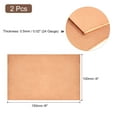 thumbnail image 2 of Pure Copper Sheet, 2pcs 6" x 4" x 0.02" 24 Gauge T2 Copper Metal Plate for Crafts, Electrical Repairs, 2 of 5