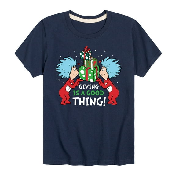Cat in the Hat - Giving Is A Good Thing - Toddler And Youth Short Sleeve Graphic T-Shirt