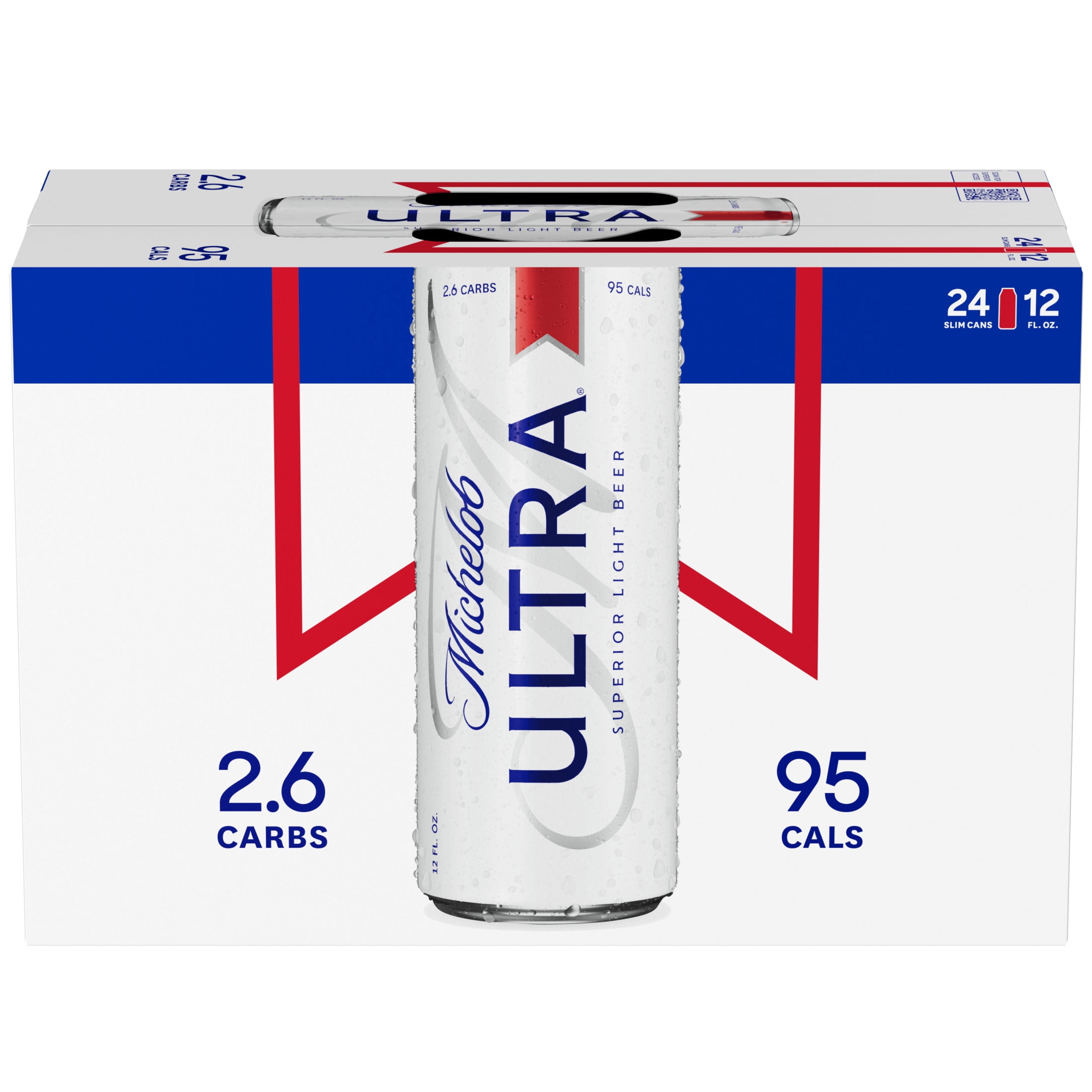 Michelob ULTRA Superior Light American Lager Beer, 24 pack, 12 fl oz Aluminum Cans, 4.2 % ABV