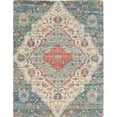 thumbnail image 1 of HomeRoots 353627 3 ft. 3 in. x 5 ft. 3 in. Jute Blue & Red Area Rug, 1 of 1
