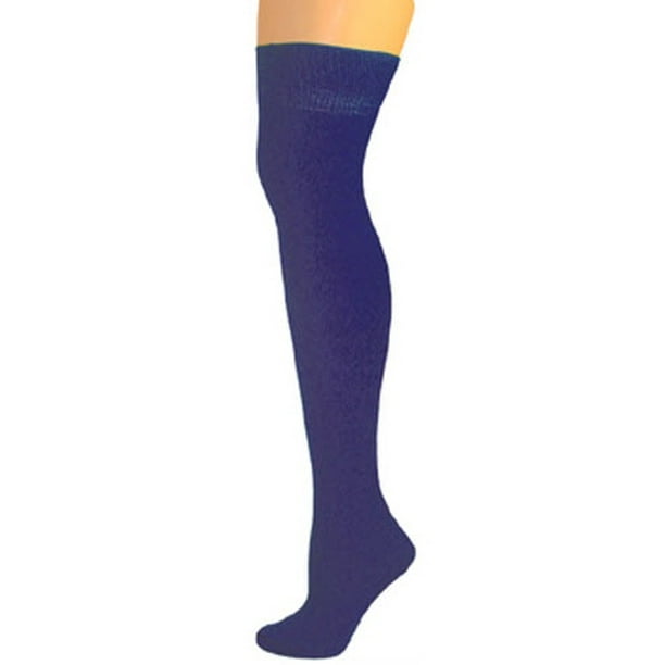 AJ's AJs Knee High Nylon Socks Navy Blue