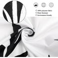 thumbnail image 4 of Black and White Floral Shower Curtain, Black White Modern Abstract Watercolor Eucalyptus Leaves Waterproof Fabric Shower Curtain for Bathroom Set with 12 Hooks, 4 of 6