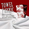 thumbnail image 4 of Halloween Bloody Hand Prints Kitchen Dish Towels Set of 2, Red White Horror Scary Help Me Run Drying Hand Towel Baking Cooking Cloth, Creepy Home Decoration 18 x 26 Inches, 4 of 6