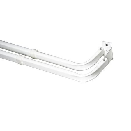 Mainstays White Double Curtain Rod Walmart Com