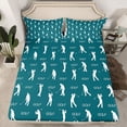 thumbnail image 2 of Homewish Golf Ball Twin Sheet Sets,Sport Game Twin Fitted Sheet,Green White Flat Sheet For Boys Teens,Luxury Bedroom Decor,3 Pieces, 2 of 7