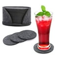thumbnail image 2 of Felt Coaster Super Absorbent Drink Round Cup Mat Coasters Holder New Brand C4N9, 2 of 9