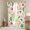 thumbnail image 3 of Feelyou Cartoon Xmas Tree Curtains Pack of 2 (42x84 Each), Winter Christmas Curtains Blackout, Teens Kids Boys Girls Bedroom Curtains, Window Curtains Home Decor, 3 of 6