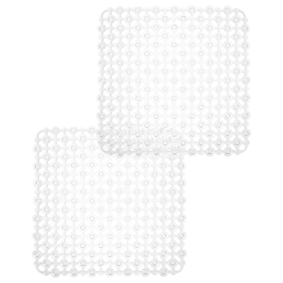 Milisten 2-Pack Transparent PVC Kitchen Sink Mats Nonslip Drain Pads Multipurpose Protective Sink Liners