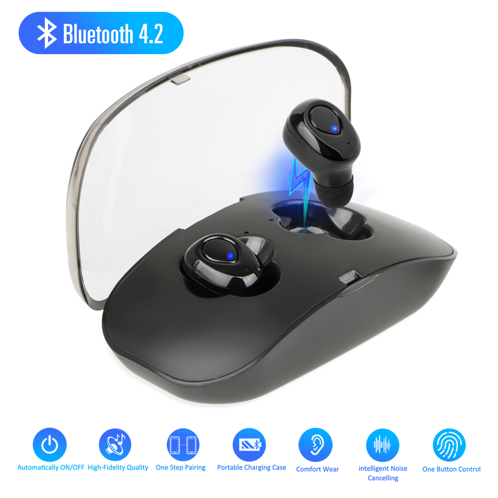 Mini Wireless Earbuds, 1set Bluetooth Earphone Smallest Wireless