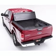 thumbnail image 4 of Fits 2015-2020 Ford F-150 BAK Industries Tonneau Cover 772329 BAKFlip F1; Hard Folding; Standard Profile; 2 Folds/3 Panels; Black Gloss; Fiberglass; Tailgate Handle Lock; Bed Cap Compatible, 4 of 5