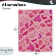 thumbnail image 4 of Stupell Industries Contemporary Tiny Doll Shoes Pink Canvas Art, 16 x 20, by LISH Creative, 4 of 8