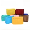 thumbnail image 1 of Bolsa de fieltro para cosméticos, multifuncional, para mujer, bolsa de viaje de gran capacidad, bolsa de almacenamiento con broche de fieltro, 1 of 5