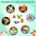 thumbnail image 3 of 10PCS Mini Small Animals Hat with Adjustable Strap Lovely Hand Knitted Tiny Hats for Lizard Guinea Pig Reptile Christmas Holiday Party Clothes Costume Accessories, 3 of 5