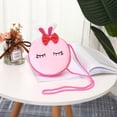 thumbnail image 1 of Petit Sac à Main pour Filles Mini Sac Messager Porte-Monnaie Portefeuille pour Enfants Sac en Peluche Licorne Sac à Clés Animal Sac de Rangement Rond Petit Sac, 1 of 2