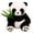 Style B, variant on Panda Plush Toys Stuffed Animal Soft Cute Panda Bear Plush Doll with Bamboo Leaf Accent Durable Fuzzy Material Cuddly Plush Companion for Student Toddlers Adults Nursery Decor