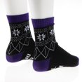 thumbnail image 3 of 1 par de calcetines creativos estampado de pabras divertidas para hombre, diseñador Púrpura Zulema Calcetines del novio de la boda, 3 of 8
