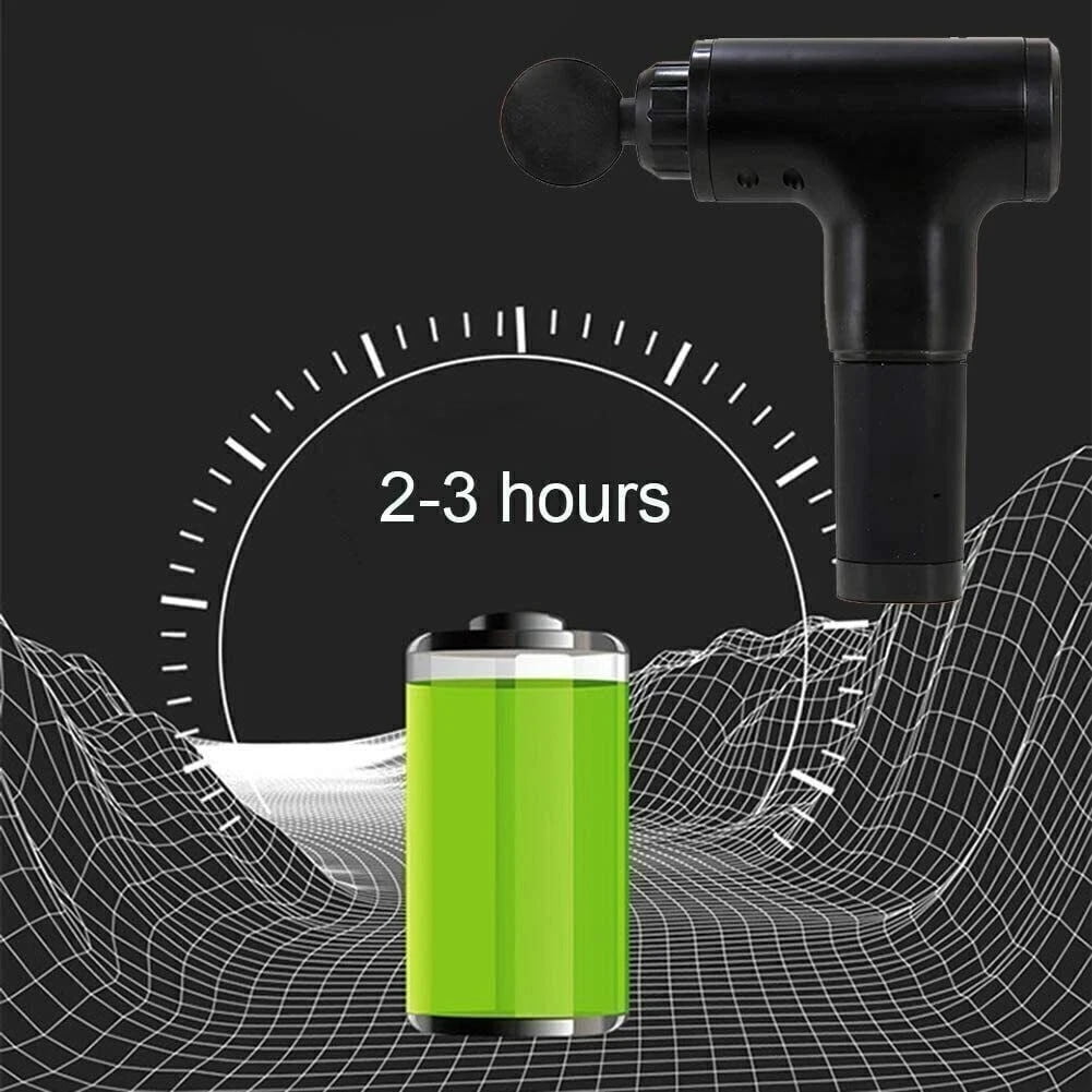 4 Heads Deep Muscle Massage Gun Professional Grade Fascia Relaxer 6 Speed