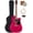 Crimson Red w/ Hard Case, variant on Fender Dreadnought Acoustic Guitar - Natural Bundle with Gig Bag, Strap, Strings, Picks, and Austin Bazaar Instructional Video