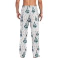 thumbnail image 2 of Top-kevin Watercolor Merry Christmas Pattern Stars Pajama Pants for Men Men's Pajama Pants Mens Pajama Bottoms with Drawstring, 2 of 13