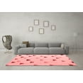 thumbnail image 3 of Ahgly Company Indoor Square Solid Red Modern Area Rugs, 3' Square, 3 of 4