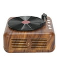 thumbnail image 4 of Mini reproductor de discos de vinilo retro, altavoz inalámbrico Bluetooth, subwoofer de alta definición, caja de voz, 4 of 12