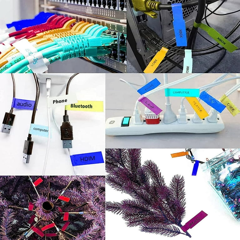 360pcs Cable Labels In 12 Colors - Waterproof Wire Markers For Charger & Electronics Organization