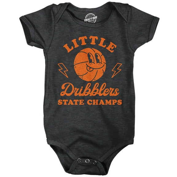 Little Dribblers Baby Bodysuit Funny Sarcastic Basketball Graphic Novelty Jumper for Infants