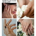 thumbnail image 3 of Gold Silver Rings for Women Non Tarnish Stackable 1.3mm Thin Gold Ring 14K Gold Plated Dainty Ring Set Trendy Thumb Pinky Ring Wedding Bands Promise Engagement Gold Jewelry Gifts Size 6-11, 3 of 7
