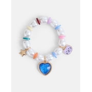 Wonder Nation Girls 1 Piece Multi Pearl Charm Bracelet
