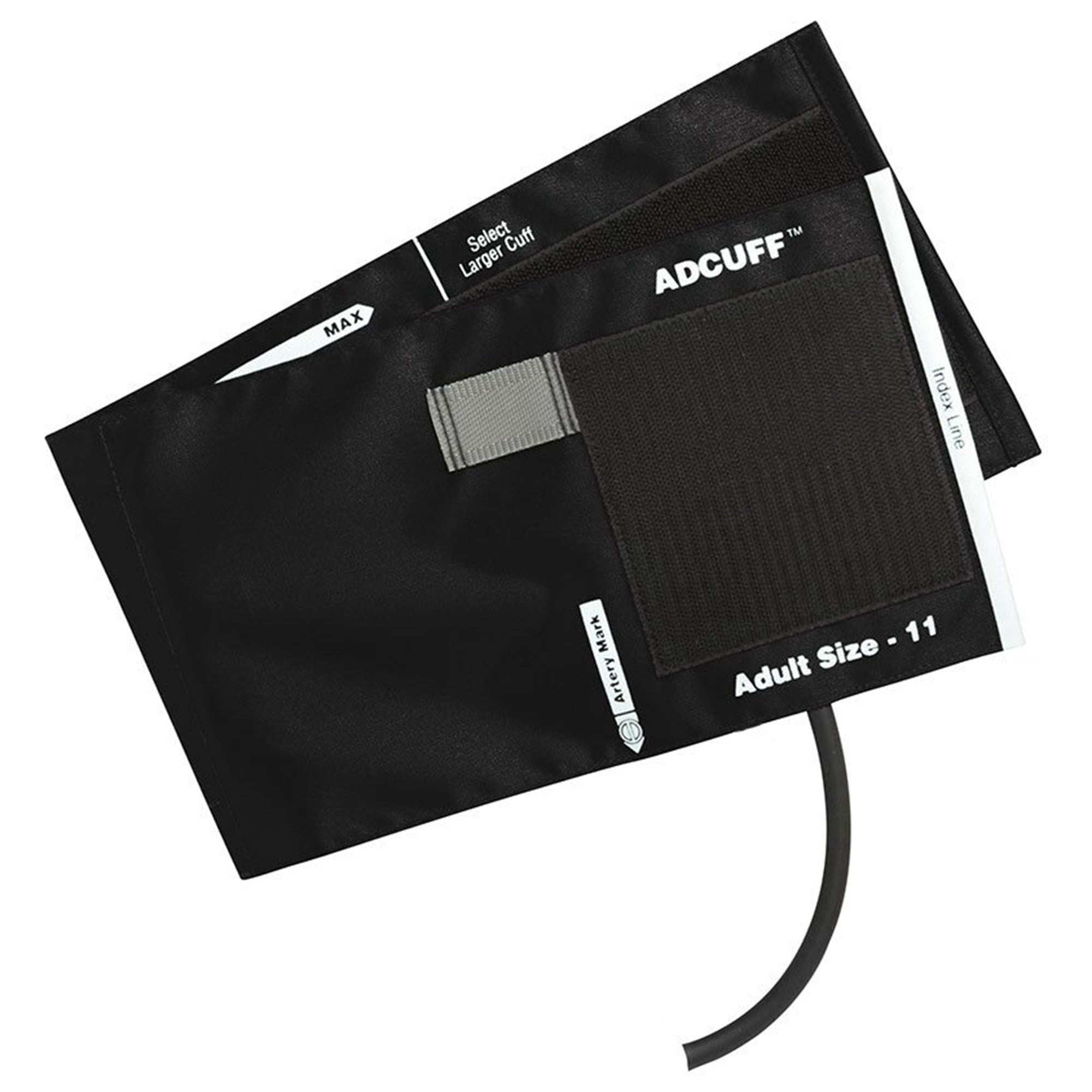Adcuff Adult Cuff Arm Reusable Blood Pressure Cuff 845-11ABK-1 Black 1 Each
