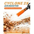 thumbnail image 2 of Blower Attachment Supercharge Your Blower, 2nd Generation Cyclone2x Leaf Blower Air Booster 2X, Leaf Blower for Lb615/765 & 2-4 Inches Circular Nozzle, Instantly Boosts Airflow(Yellow-1PCS), 2 of 8